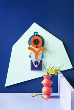 Wanddeko Papier 'Lamu-Maske'