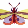 Wanddeko Papier 'Leuchtende Motte'