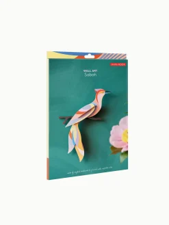 Wanddeko Papier 'Leuchtender Flügel'