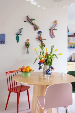 Wanddeko Papier 'Leuchtender Vogel'