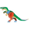 Wanddeko Papier 'Leuchtender T-Rex-Bastelspaß'