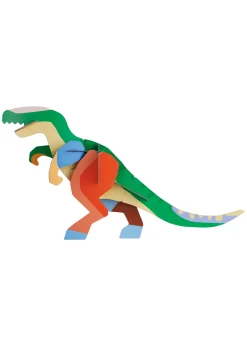 Wanddeko Papier 'Leuchtender T-Rex-Bastelspaß'
