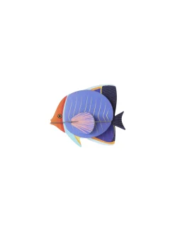Wanddeko Papier 'Leuchtender Diskusfisch'