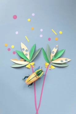 Wanddeko Papier 'Madagaskar-Käfer'