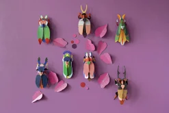 Wanddeko Papier 'Marienkäfer'