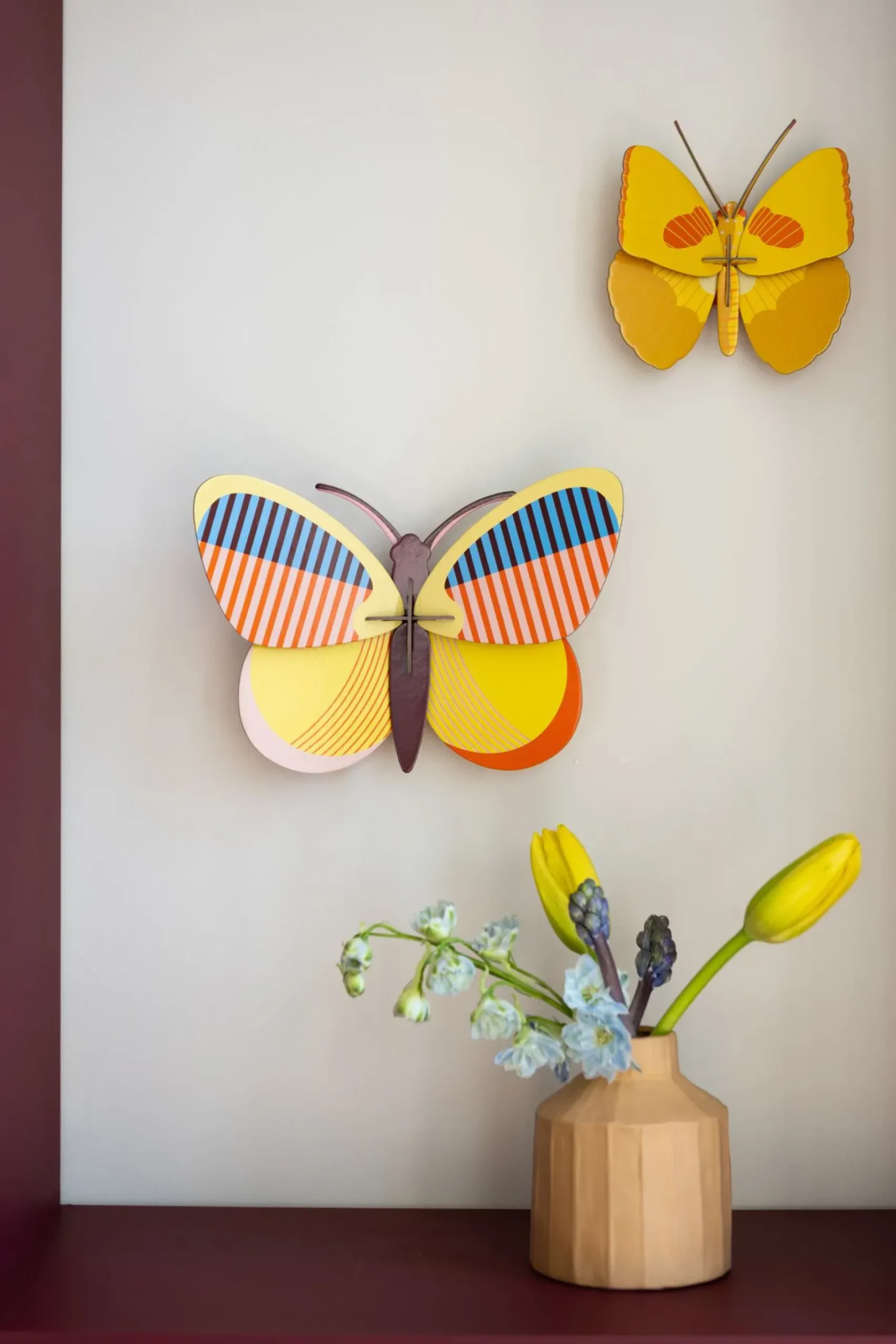 Wanddeko Papier 'Moderner Schmetterling'