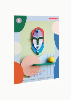 Wanddeko Papier 'Moderne Stammesmaske'