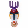 Wanddeko Papier 'Mumbai-Maske'