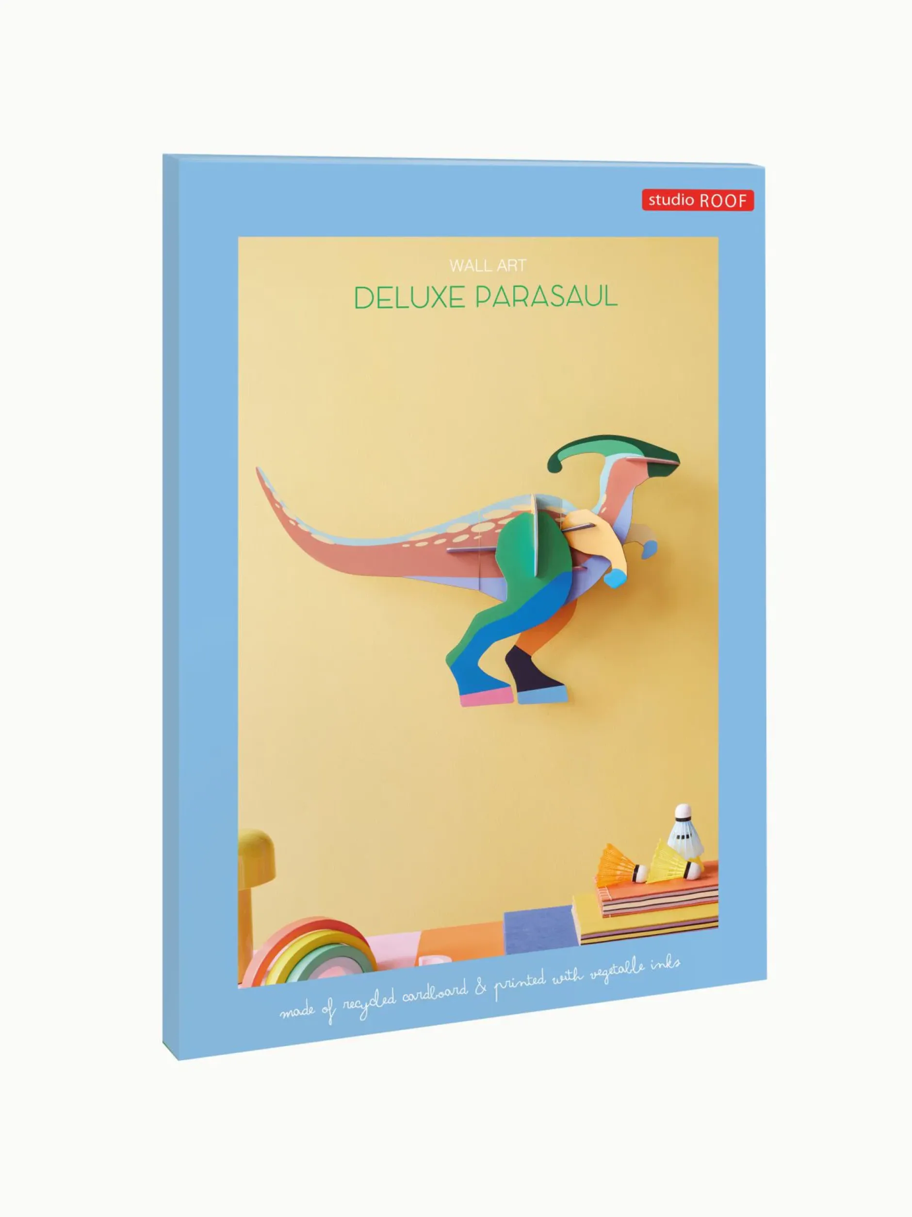 Wanddeko Papier 'Mutiger Dino'