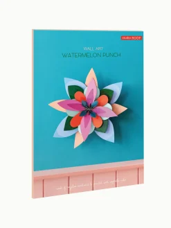 Wanddeko Papier 'Papierblumen-Blüte'