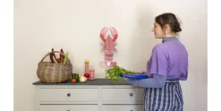 Wanddeko Papier 'Papier-Hummer'