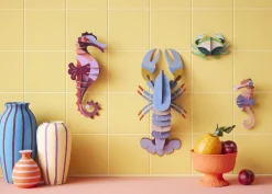 Wanddeko Papier 'Papierkrabbe'