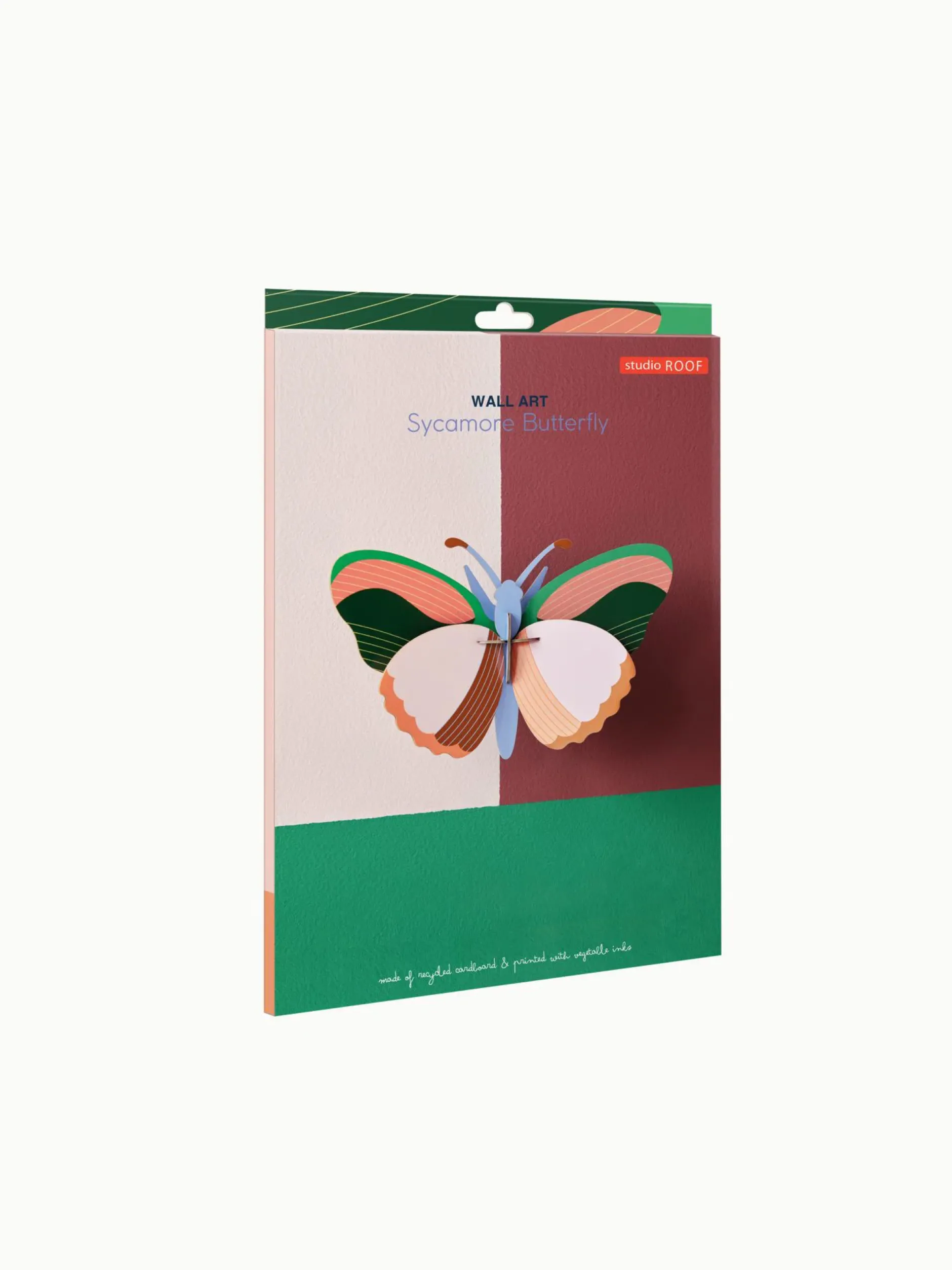 Wanddeko Papier 'Pfirsichflügel-Flattern'