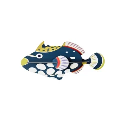 Wanddeko Papier 'Punktierter Fisch'