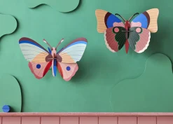 Wanddeko Papier 'Regenbogen-Flattern'