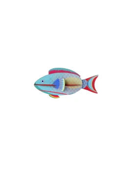 Wanddeko Papier 'Regenbogen-Papageifisch'