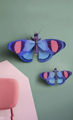 Wanddeko Papier 'Schmetterlings-Duo'