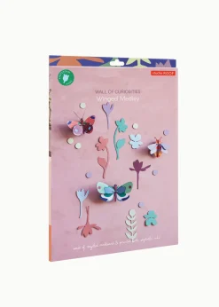 Wanddeko Papier 'Schmetterlingsgarten-Set'
