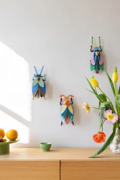 Wanddeko Papier 'Smaragdkäfer'