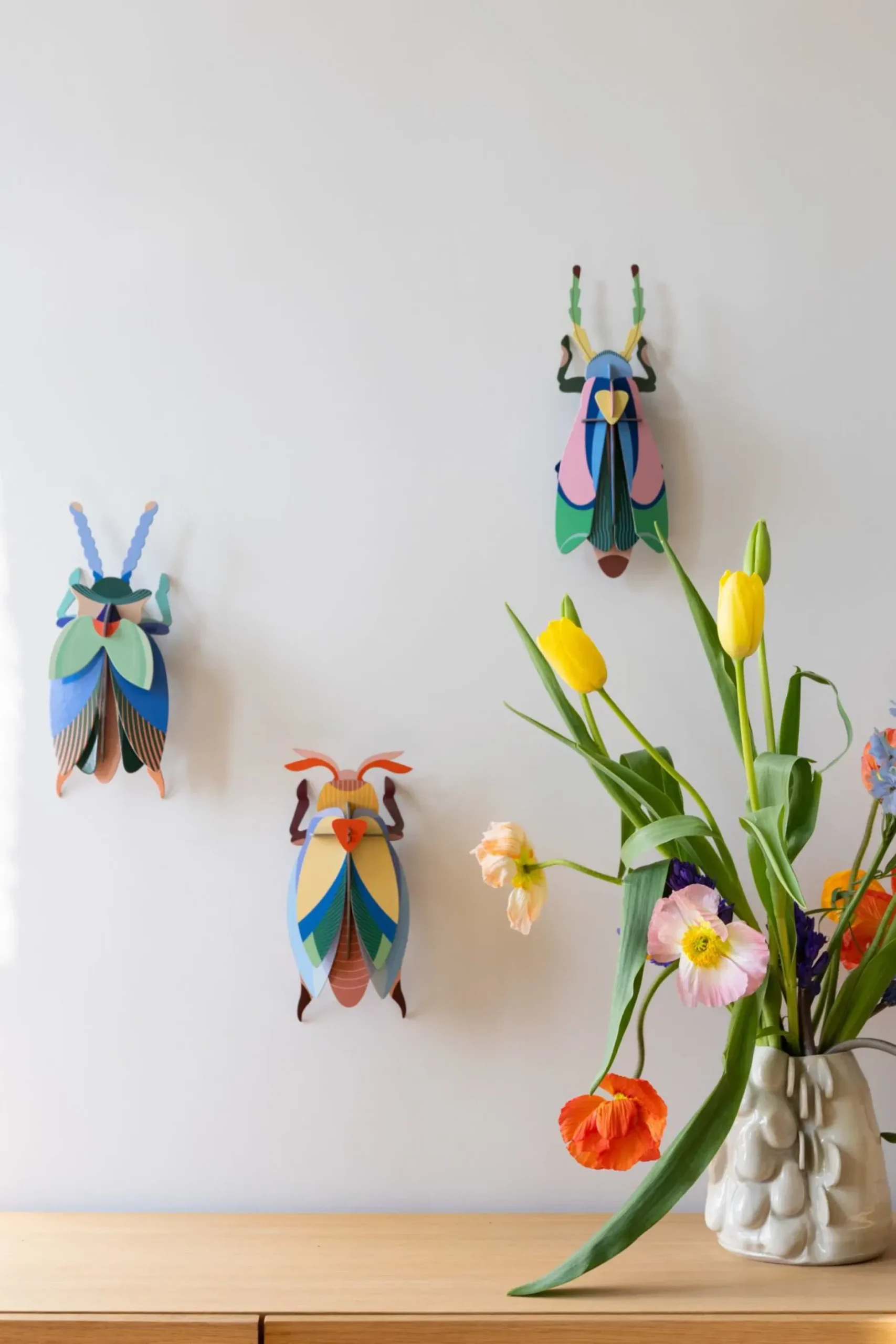 Wanddeko Papier 'Smaragdkäfer'