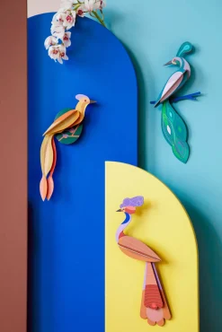 Wanddeko Papier 'Sonnenuntergangs-Vogelschwanz'