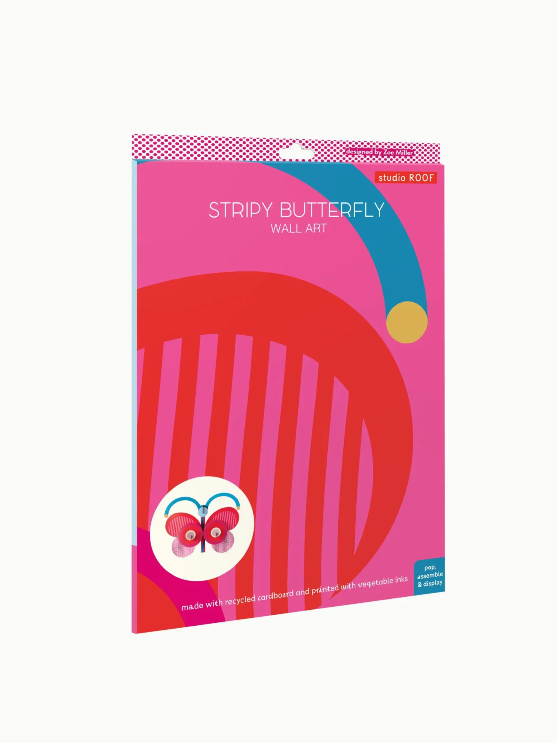 Wanddeko Papier 'Stripy Butterfly'