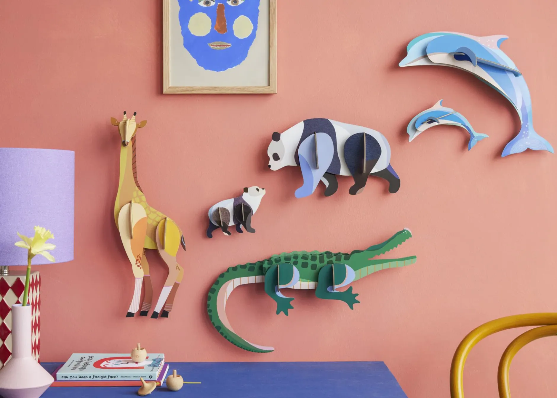 Wanddeko Papier 'Tall Giraffe'