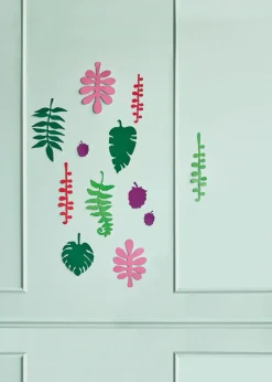 Wanddeko Papier 'Tropenblatt'