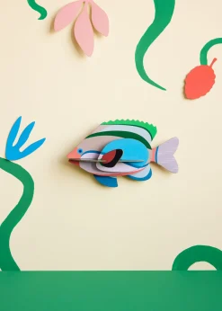 Wanddeko Papier 'Tropenfisch'
