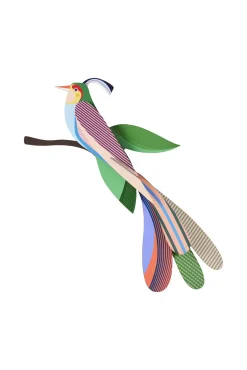 Wanddeko Papier 'Tropenvogel Maya'