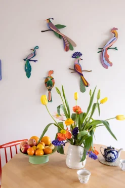Wanddeko Papier 'Tropenvogel Maya'