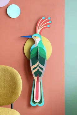 Wanddeko Papier 'Tropenvogel'