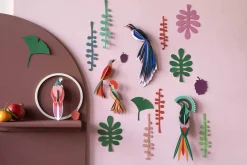 Wanddeko Papier 'Vogel-Set'