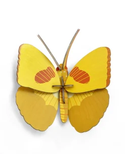 Wanddeko Papier 'Zitronen-Schmetterling'