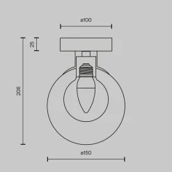 Wandleuchte 'Basic Form 3'
