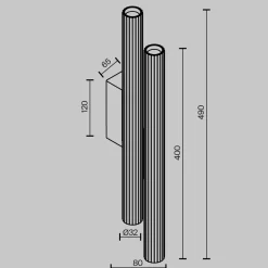 Wandleuchte 'Calipso 3'