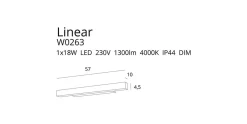 Wandleuchte 'Linear 1W'
