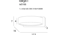 Wandleuchte 'Tokyo'