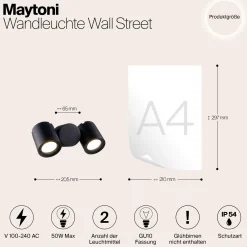 Wandleuchte 'Wall Street'