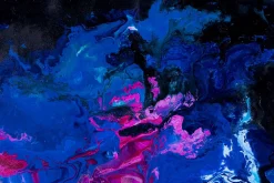 XXL Gemälde 'Behind Saturn' | Handgemaltes Unikat