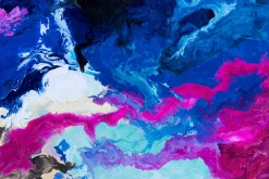 XXL Gemälde 'Behind Saturn' | Handgemaltes Unikat