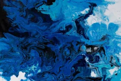 XXL Gemälde 'Blue Thunder' | Handgemaltes Unikat