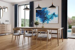 XXL Gemälde 'Blue Thunder' | Handgemaltes Unikat
