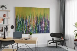 XXL Gemälde 'Blumenparadies' | Handgemaltes Unikat