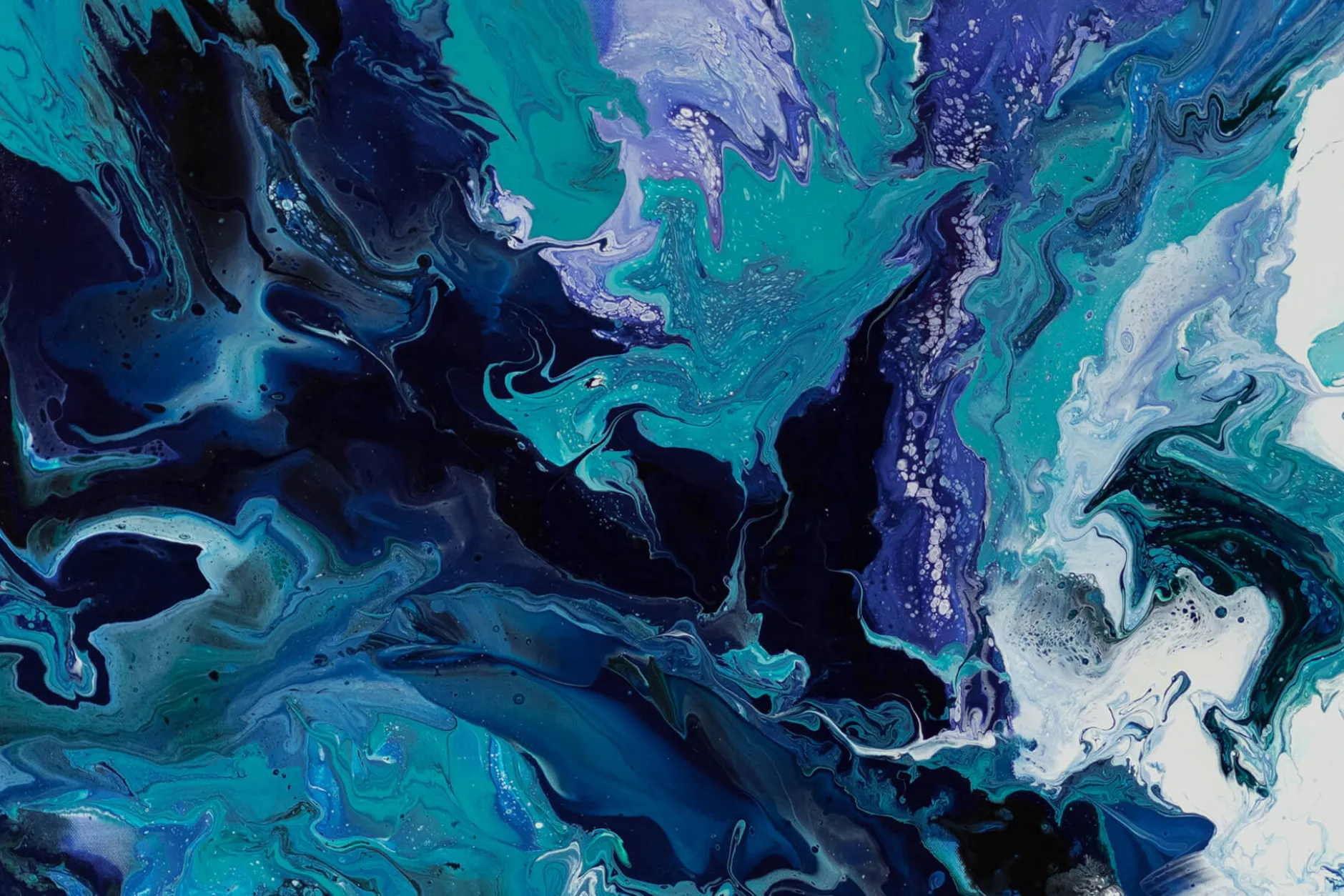 XXL Gemälde 'Dark Sea' | Handgemaltes Unikat