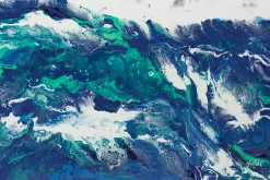 XXL Gemälde 'Earth's Fluid Core' | Handgemaltes Unikat