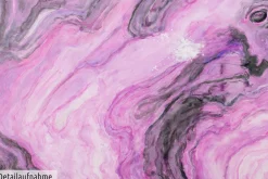 XXL Gemälde 'Elapsing Lilac' | Handgemaltes Unikat