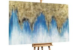 XXL Gemälde 'Goldenes Debüt' | Handgemaltes Unikat