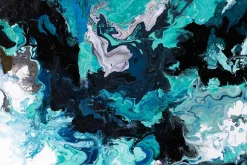 XXL Gemälde 'Ice in Spring' | Handgemaltes Unikat