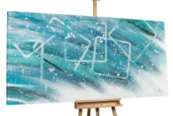 XXL Gemälde 'Into the White' | Handgemaltes Unikat